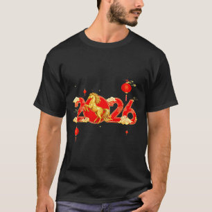Camiseta Novo O Cavalo Chinês Feliz