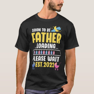 Camiseta Novo Padre Gravidez Anunciando Em Breve Fath