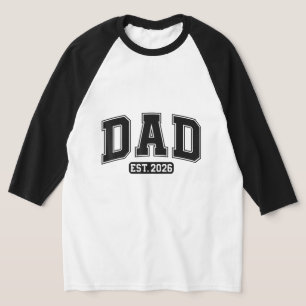 Camiseta Novo Pai 2026 Papai 2026 Pai 2026 Pai Est. 2026