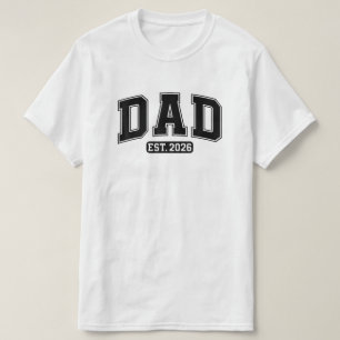 Camiseta Novo Pai 2026 Papai 2026 Pai 2026 Pai Est. 2026 