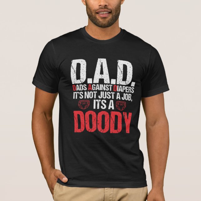 Camiseta Novo Pai Contra o Problema Adulto do Pai Toddler F (Frente)