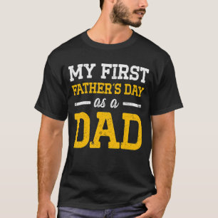 Camiseta Novo Pai Da Primeira Vez Como Pai Do Dia 1