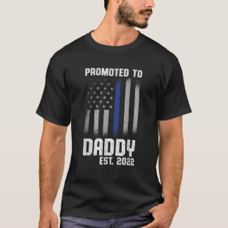 Camiseta Novo Pai de Polícia da Polícia de Pai pela Primeir