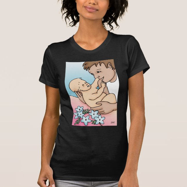 Camiseta Novo Pai e Bebê (Frente)