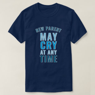 Camiseta Novo Pai Pode Chorar Um Slogan Personalizado Engra
