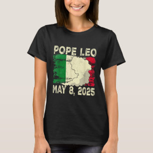 Camiseta Novo Papa Leão Italiano Leo 2025