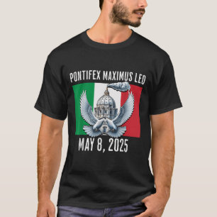 Camiseta Novo Papa Leo 2025 Pontifex Maximus Leo