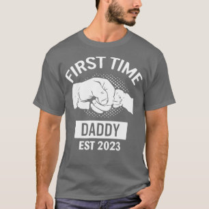 Camiseta Novo papai Da Primeira Vez Do Pai De 2023 Shirt Fa