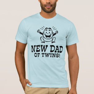 Camiseta Novo papai dos gêmeos