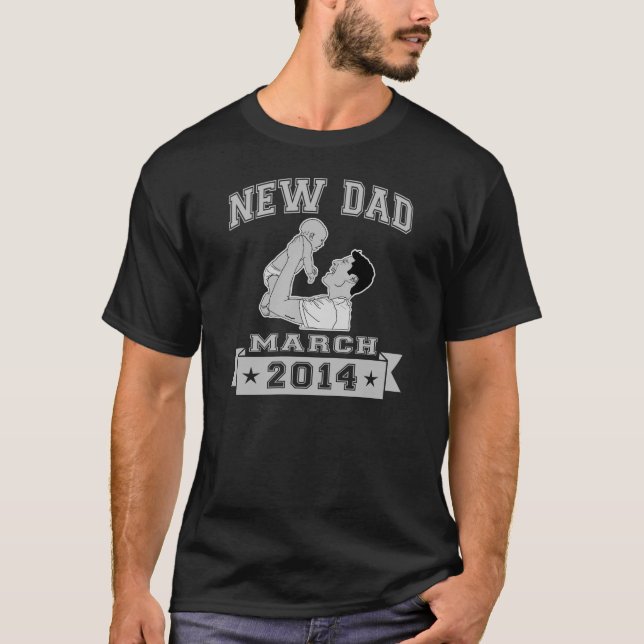 Camiseta Novo papai março de 2014 (Frente)