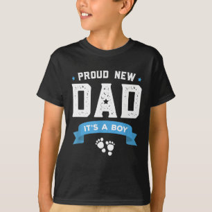Camiseta Novo papai Orgulhoso É Um Dia de os pais Bonito Qu