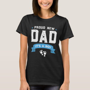 Camiseta Novo papai Orgulhoso É Um Dia de os pais Bonito Qu