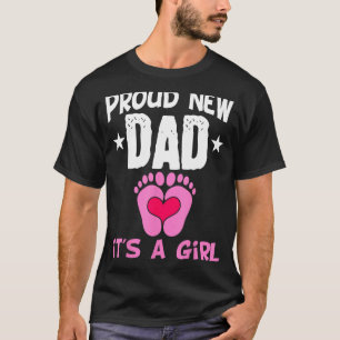 Camiseta Novo papai Orgulhoso É Um Gênero Menino Revela Gra