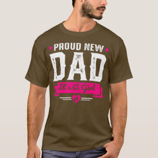 Camiseta Novo papai Orgulhoso é uma garota