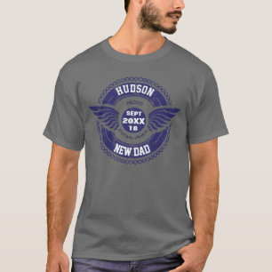 Camiseta Novo papai Orgulhoso Personalizado Estabelecido