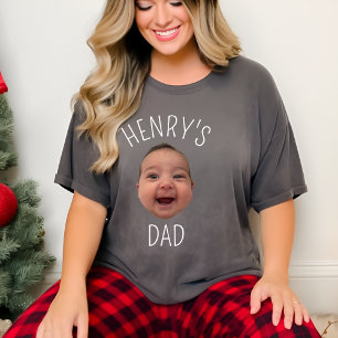 Camiseta Novo papai Personalizado de Foto Infantil Personal