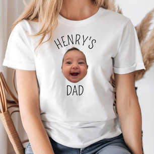 Camiseta Novo papai Personalizado de Foto Infantil Personal