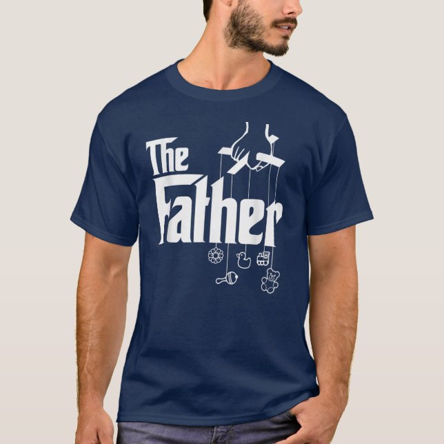 Camiseta Novo papai Primeira Vez Que O Pai Engraçado Dia de (Frente)