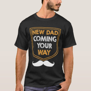 Camiseta Novo papai Vindo Seu Caminho Pai Crianças-Pai Marr