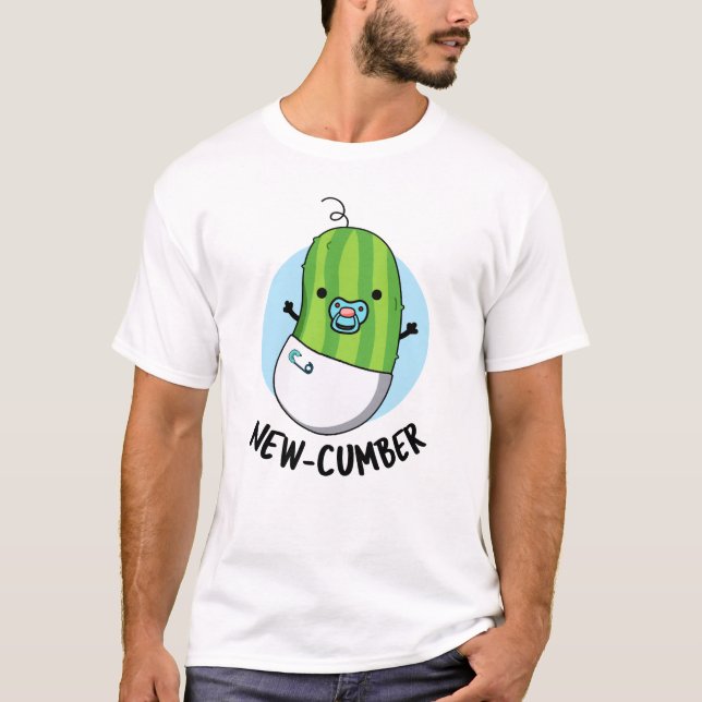 Camiseta Novo pepino Engraçado, Veggie Cucumber (Frente)