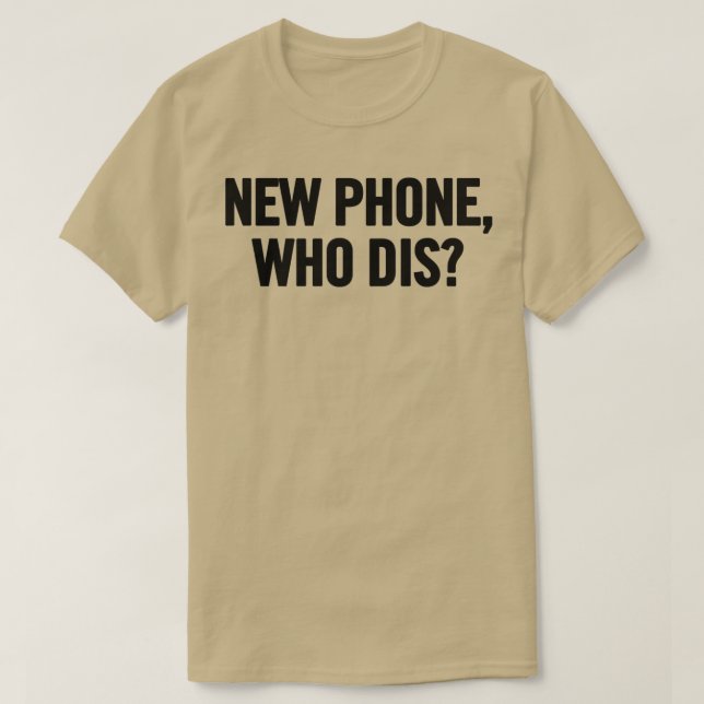 Camiseta Novo Telefone Que É Preto (Frente do Design)