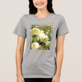 Camiseta Novo Território do México Flor na Yucca