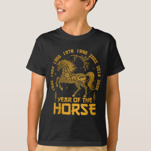 Camiseta Novo Zodíaco Lunar Chinês do Cavalo