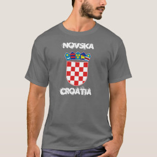 Camiseta Novska, Croácia com casaco de armas