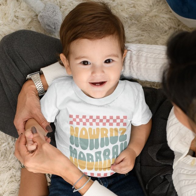 Camiseta Nowruz Mobarak | Feliz Ano Novo Persa (Nowruz Mobarak | Happy Persian New Year Baby T-Shirt)