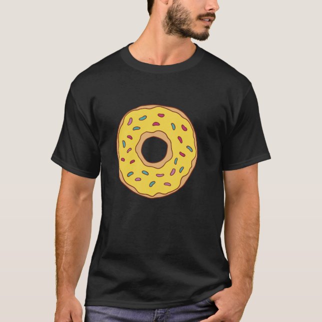 Camiseta Noz com Motif Amarelo para Homens Mulheres Chi (Frente)