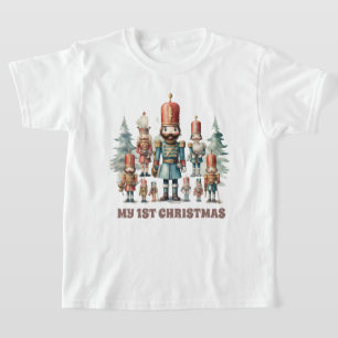 Camiseta Noz-craqueador de aquarela de Natal esfestivo adic