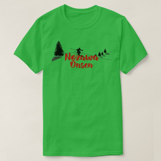 Camiseta Nozawa Onsen Ski Long (Frente do Design)