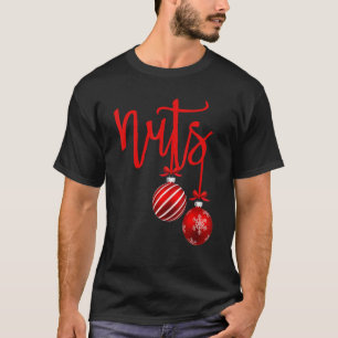 Camiseta Nozes do Peito de Natal Casal de Natal Sr e Sra L
