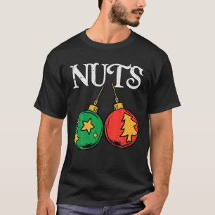 Camiseta Nozes Peito Divertido Correspondência Castanhas de