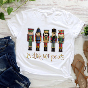Camiseta Nozes Sem Férias de Natal Bonitas