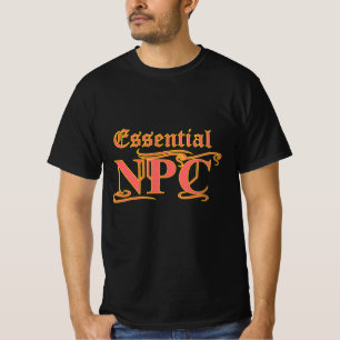 Camiseta NPC essencial Não mire Rob ou RPG engraçado no M