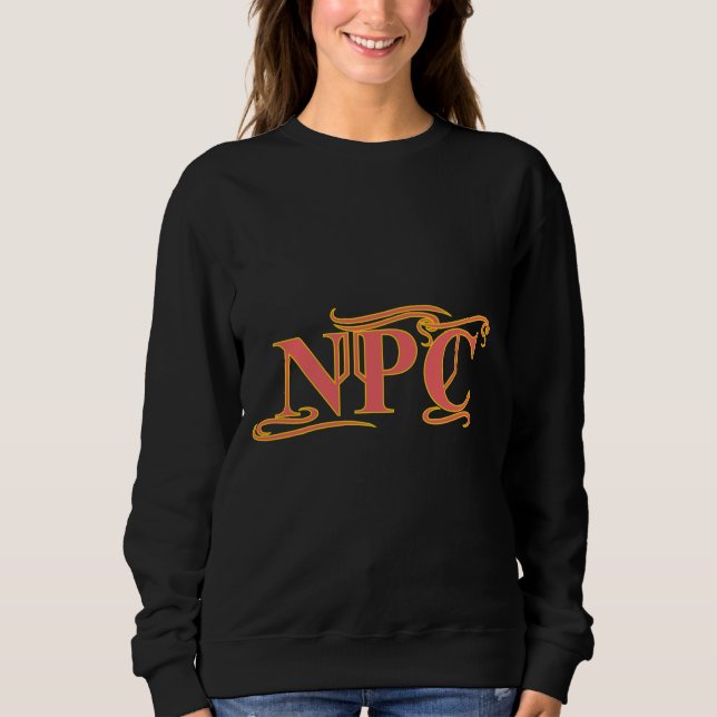Camiseta NPC Não maim Rob ou RPG engraçado no Matar (Frente)