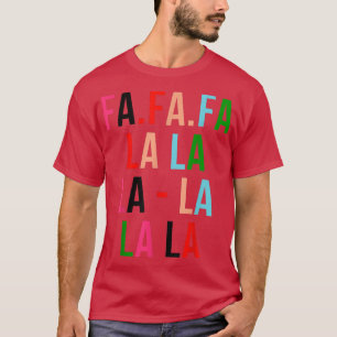 Camiseta nqQ3 Fa La La Christmas Pajama Merry Xmas Matching