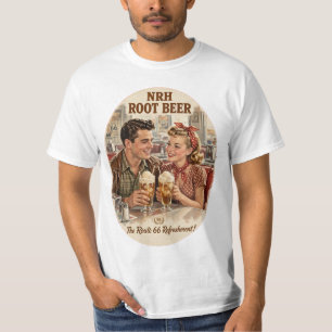 Camiseta NRH Root Beer Route 66 Vintage Diner