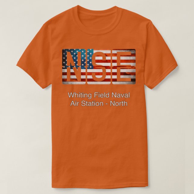 Camiseta NSE Whiting Field Naval Estação Aérea Norte  (Frente do Design)