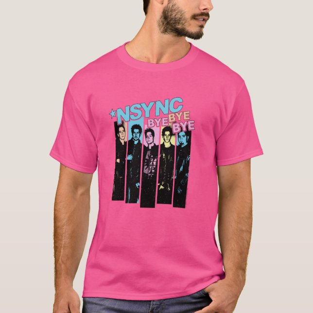 Camiseta NSYNC Oficial Neon Bye Bye Bye (Frente)