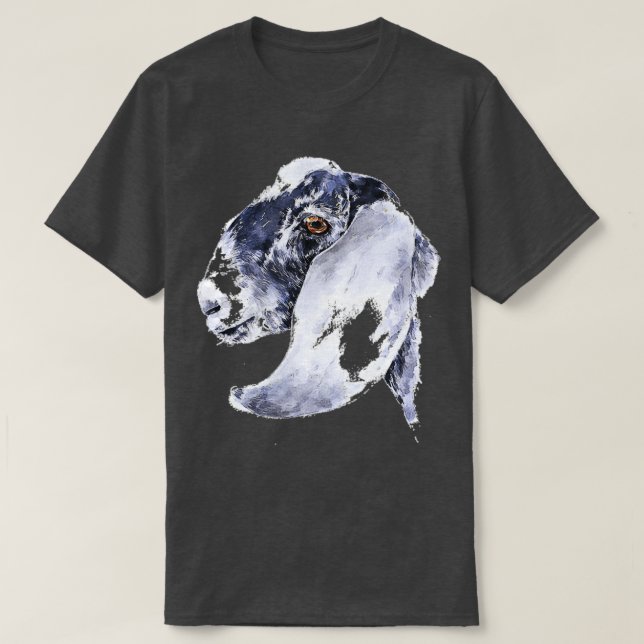 Camiseta Nubian Goat  Watercolour Art,Nubian Goat  Art,Nubi (Frente do Design)