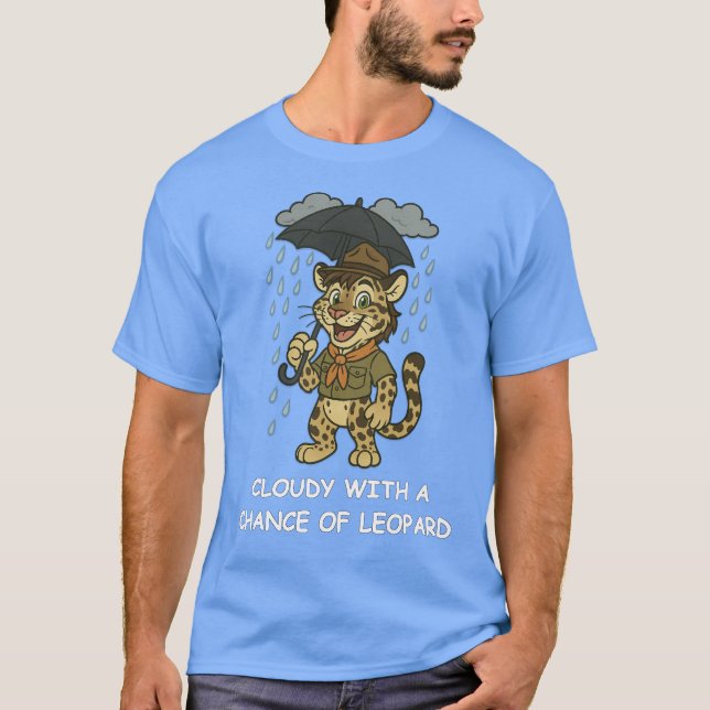 Camiseta Nublado com Possibilidade de Leopardo (Frente)