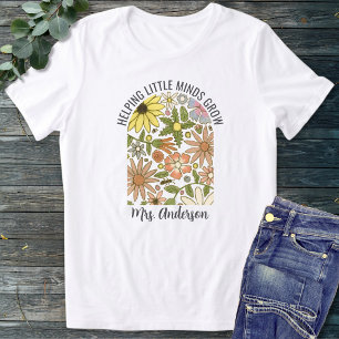 Camiseta Núcleo Floral de Casa Moderna Nome do Professor