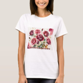 Camiseta Nuestro amor es como una rosa eterna
