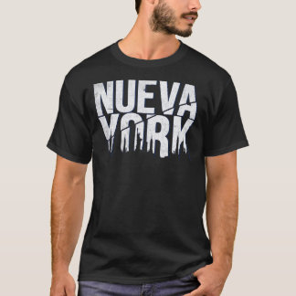 Camiseta Nueva York - Estilo Retro Vintage Espanhol