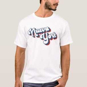 Camiseta Nueva York Retro Vintage Latino Hispânico Spangli