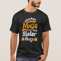 Nugget Chicken Nugs E Irmã Abraça Irmã Birthda