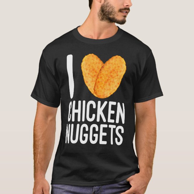 Camiseta Nugget de Frango de Fast Food (Frente)