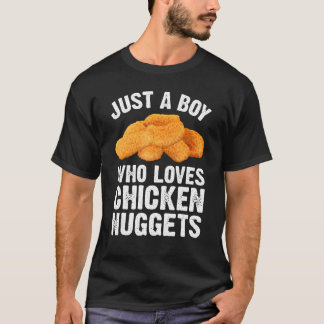 Camiseta Nugget de Frango Engraçado Para Homens Meninos Cri